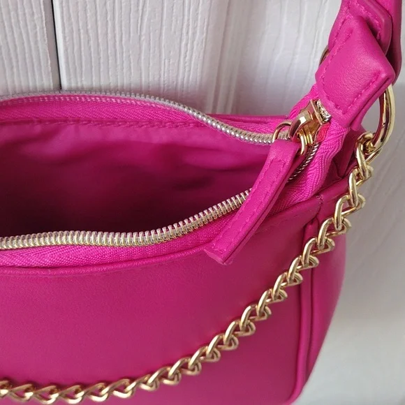 Juicy Couture Hot Pink Chain Shoulder Bag - Picture 14 of 16